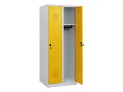 schoollocker,HxBxD 1530x600x500mm,2vak,vak B 300mm,draaigrendel
