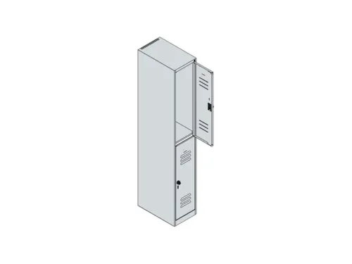 dubbeldekse locker,HxBxD 1850x300x500mm,1x2vak.,vak B 300mm