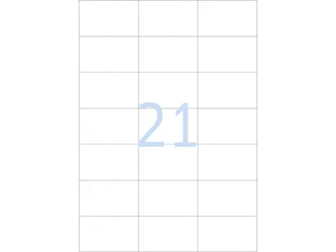 Etiketten universele labels A4 permanent 70x42,3mm Wit 2100 stuks