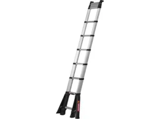 telescopische aanlegladder,11trede(n),balk L 0,87-3,5m,geëloxeerd - 1