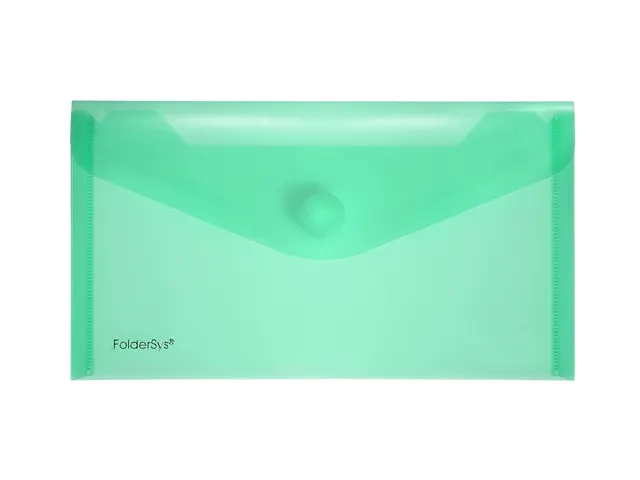 Enveloptas Foldersys 120x220mmPP transp groen