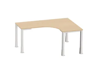 In hoogte verstelbaar bureau in vrije vorm,NE-esdoorn - 2