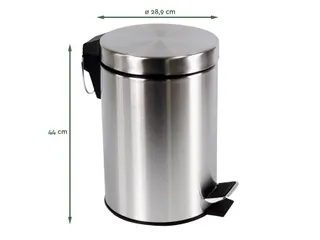 Pedaalemmer BRASQ 20 liter rvs - 4