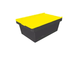 Herbruikbare containers HxLxB 240x610x400mm 38l PP-regeneraat geel - 1
