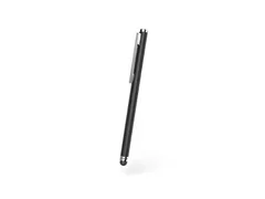 Stylus Pen Hama Slim met soft touch punt en clip zwart