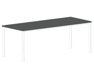 In hoogte verstelbaar bureau,HxBxD 720-840x2000x800mm,MS-donkergrijs - 2