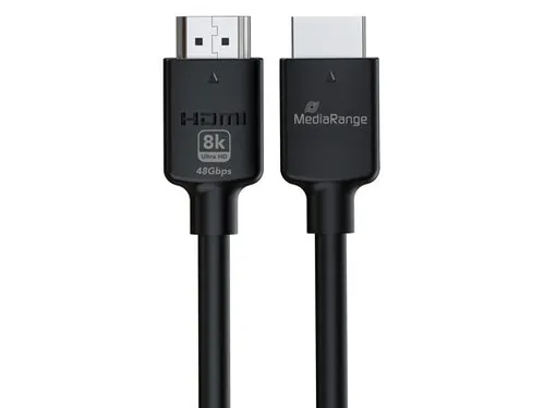 MediaRange HDMI Ultra High Speed Ethernet kabel 48 Gbps Zwart 2 meter