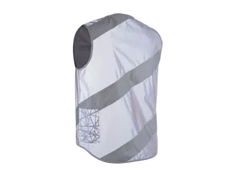 Roadie Jacket Full Reflective Fluohesje Grijs/Zilver Maat M - 4