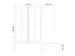 locker met bank,voor scheiding van kleding,HxBxD 2120x1200x815mm,4vak