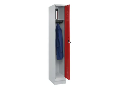 locker,HxBxD 1950x300x500mm,1vak,vak B 300mm,draaigrendel,sokkel
