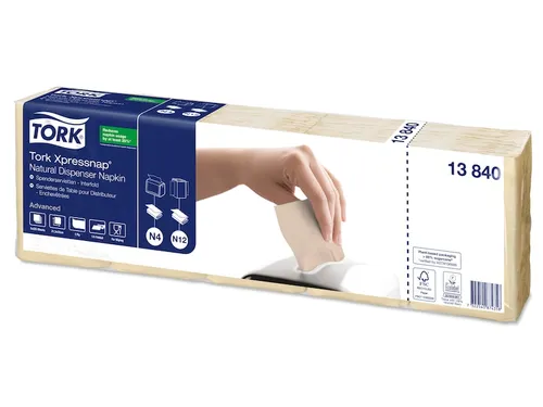 Servetten Tork 13840 Xpressnap 2-laags 33x21cm naturel 1125st.