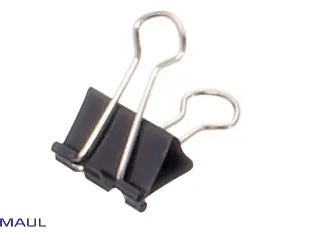 Papierklem MAUL 213 foldback 19mm capaciteit 7mm zwart - 2