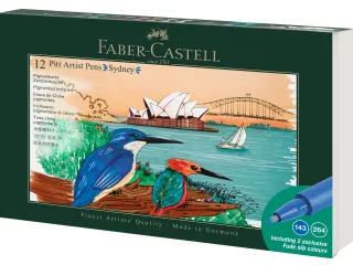 Tekenstift Faber-Castell Pitt Artist Pen Brush set 12 stuks Sydney - 1