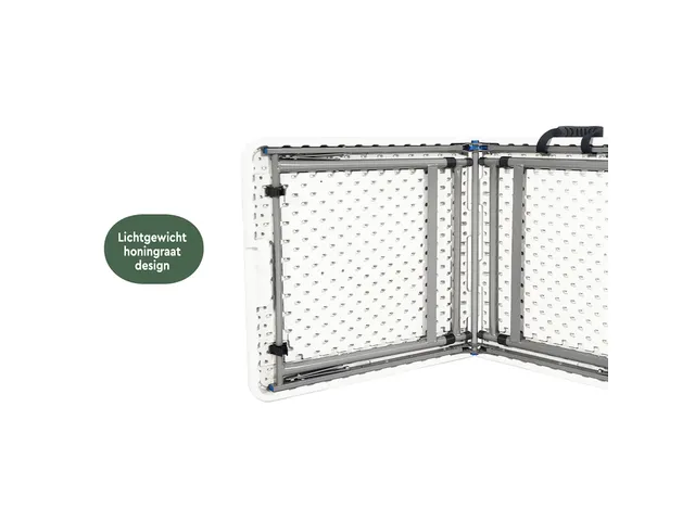 Table pliante BRASQ 120x60x74cm FC120 blanc