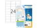 HERMA 4645 Premium Adresetiketten A4 63,5x33,9mm Wit 2400 stuks
