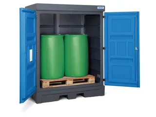 PE-vatenkast,v. aquatox./agressieve stoffen,HxBxD 1980x1560x1080mm - 1