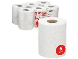 WypAll 6222 Reach Papieren Doekjes 1-laags wit 6 Rol