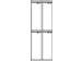 Armoire vestiaire à deux niveaux,RAL7035,face avant RAL3000