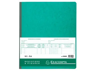 Register Piqure aandeelhouder NV/SA 240x320mm 80vel groen - 1