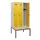 locker met bank,HxBxD 1950x900x815mm,3vak,vak B 300mm,draaigrendel
