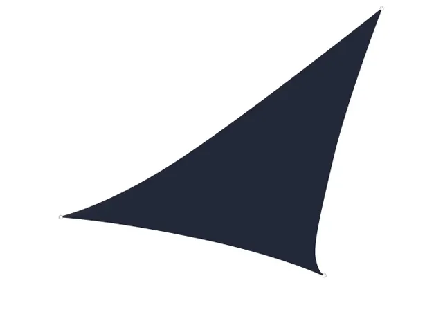Voile solaire perméable triangulaire 5x5x5m Anthracite