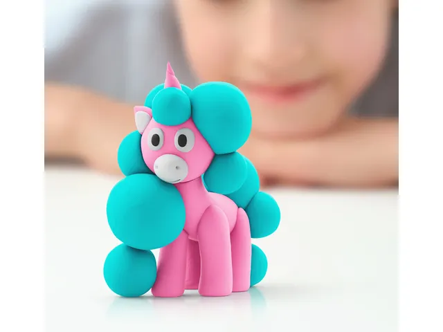 Pâte à modeler Hey Clay Licorne set 3 pièces