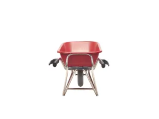 aluminium kruiwagen,90l,HxBxD 870x625x1430mm,HDPE-bak,rood,aluminium - 4