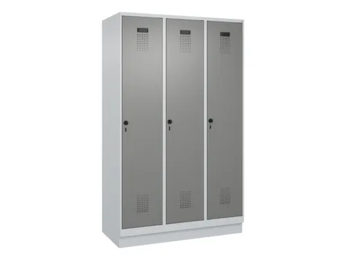 locker voor scheiding van kleding,HxBxD 1950x1200x500mm,3vak