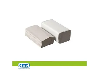 CMT Handdoekpapier Z-vouw Eco Recycled 1-laags 23x25cm 20x250 Stuks - 2
