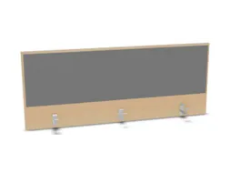 opzetpaneel bureau aanbouw achter B 1400mm NE-esdoorn BN8078-grijs