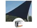 Voile solaire perméable triangulaire 3,6x3,6x3,6m Anthracite