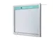 Panneau logo imprimé 115x10cm vitrine d'affichage extérieur 15xA4