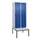 locker met bank,HxBxD 2120x800x815mm,2vak,vak B 400mm,draaigrendel
