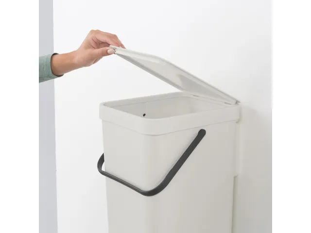 Afvalemmer Sort & Go 16 Liter Lichtgrijs