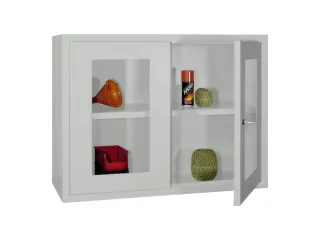 Hangkast 600x800x300mm Achterwand Glad Ral 7035 Front Ral 7035 - 2