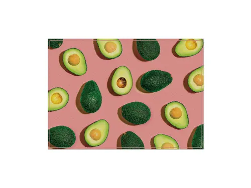 Placemat 45x32cm PVC Avocado Roze 6 Stuks