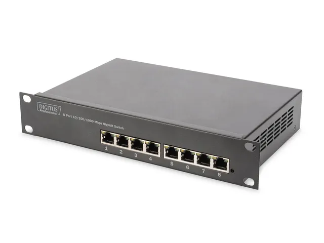 Gigabit Ethernet Switch 8-Poort 10 Inch