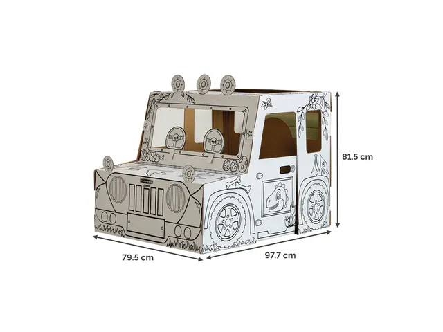 Kartonnen Dinosaurustruck XL Bankers Box Play inkleurbaar