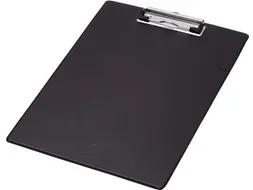 Klemplaat PVC A4 Zwart