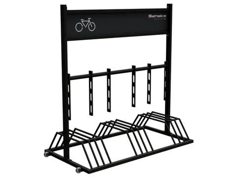 Mobiel fietsenrek,L 1300mm,6instelplaatsen,gebruik beide zijden