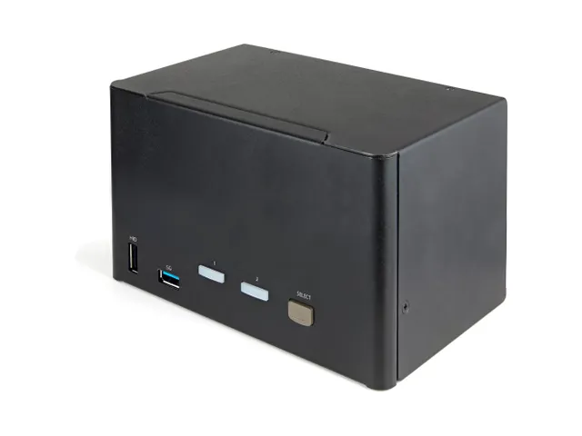 2-Poorts Quad Monitor DisplayPort KVM Switch