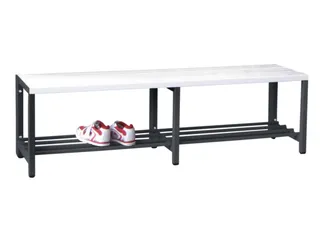 omkleedbank,HxLxD 430x1500x370mm,onderstel RAL7016 - 2