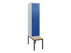 locker met bank,HxBxD 1950x400x815mm,1vak,vak B 400mm,draaigrendel