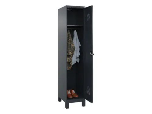 locker,HxBxD 1950x400x500mm,1vak,vak B 400mm,draaigrendel,voeten
