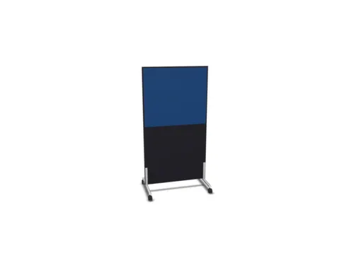 scheidingswand,HxB 1545x800mm,CC-zwart,BN6016-blauw