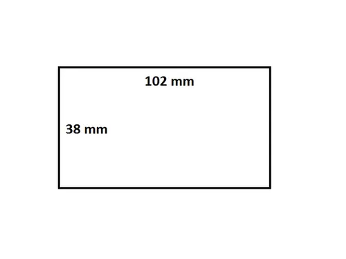 Labeletiket IEZZY Zebra 880191-038D 102x38mm 25mm wit permanent 1790st