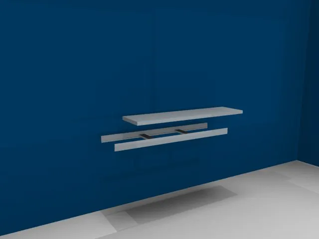 tablette,p. rayonnage grande largeur,lxP 1500x400mm