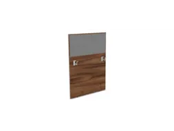 baliepaneel v. bureau aanbouw links NP-tiepolo nut BN8078-grijs 800mm