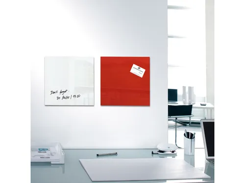 Glasmagneetbord Sigel Artverum 30x30x1.5cm Wit