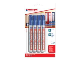Viltstift edding 3000 rond blauw 1.5-3mm blister à 4st - 1
